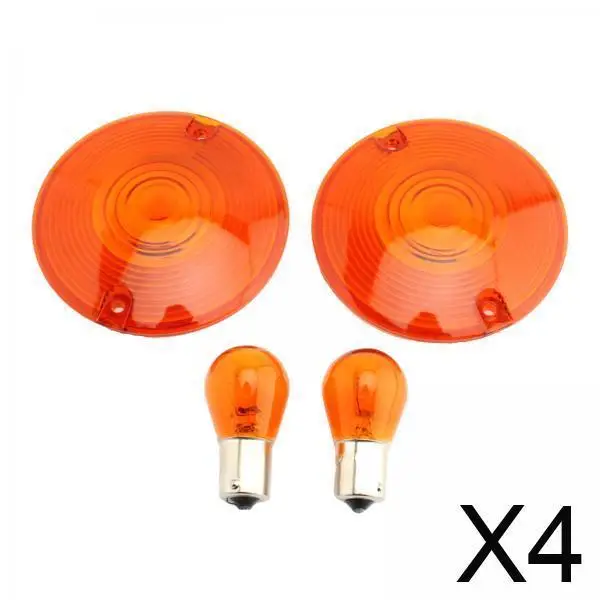 Smoked Turn Signal Lens Amber Bulbs Flat Style Lighting Indicator Kit for Touring Motorcycle 3.25 Inch
Smoked Turn Signal Lens Amber Bulbs Flat Style Lighting Indicator Kit for Touring Motorcycle 3.25 Inch