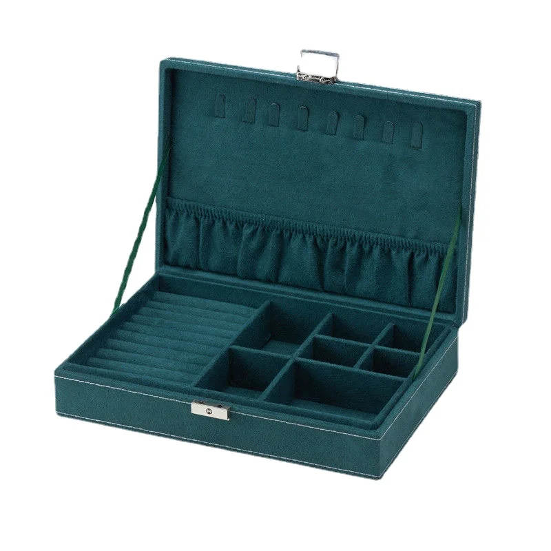 Green Flannel Jewelry Storage Box Multifunctional Large Jewelry Organizer Box with Lock Drawer Multi Layer Jewellery Cabinet
Green Flannel Jewelry Storage Box Multifunctional Large Jewelry Organizer Box with Lock Drawer Multi Layer Jewellery Cabinet