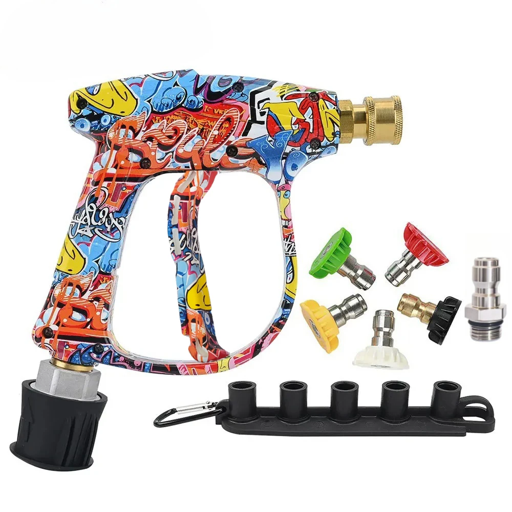 Street Art Style High Pressure Washer Water Gun Universal Hose Connector for Car Cleaning
Street Art Style High Pressure Washer Water Gun Universal Hose Connector for Car Cleaning