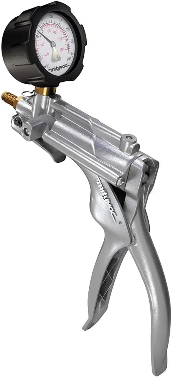 MV8500 Silverline Elite Automotive Brake/Clutch Bleeding, Diesel Fuel Priming and Vacuum/Pressure Testing Kit,Ergonomic-Hot Sale
MV8500 Silverline Elite Automotive Brake/Clutch Bleeding, Diesel Fuel Priming and Vacuum/Pressure Testing Kit,Ergonomic-Hot Sale