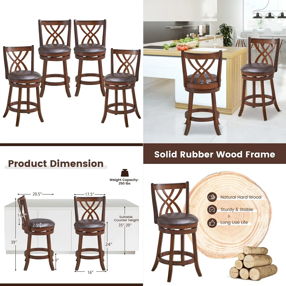 Bar Stools Set of 4, Upholstered Counter Height Bar Stools, 26 Inch Modern Counter Stools with Back, Textured LeatherampFabric,
Bar Stools Set of 4, Upholstered Counter Height Bar Stools, 26 Inch Modern Counter Stools with Back, Textured LeatherampFabric,