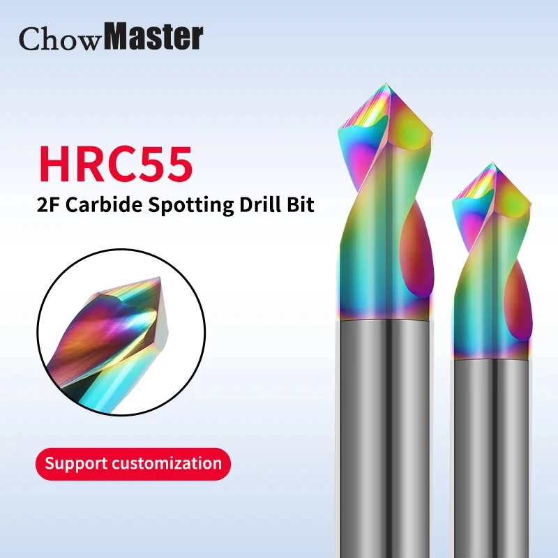 Chowmaster 1PC HRC55 Carbide Center Drill Bit 2F DLC Coating Tungsten Steel 90 Degree 50 60 75mm Chamfering Drill for Aluminum
Chowmaster 1PC HRC55 Carbide Center Drill Bit 2F DLC Coating Tungsten Steel 90 Degree 50 60 75mm Chamfering Drill for Aluminum