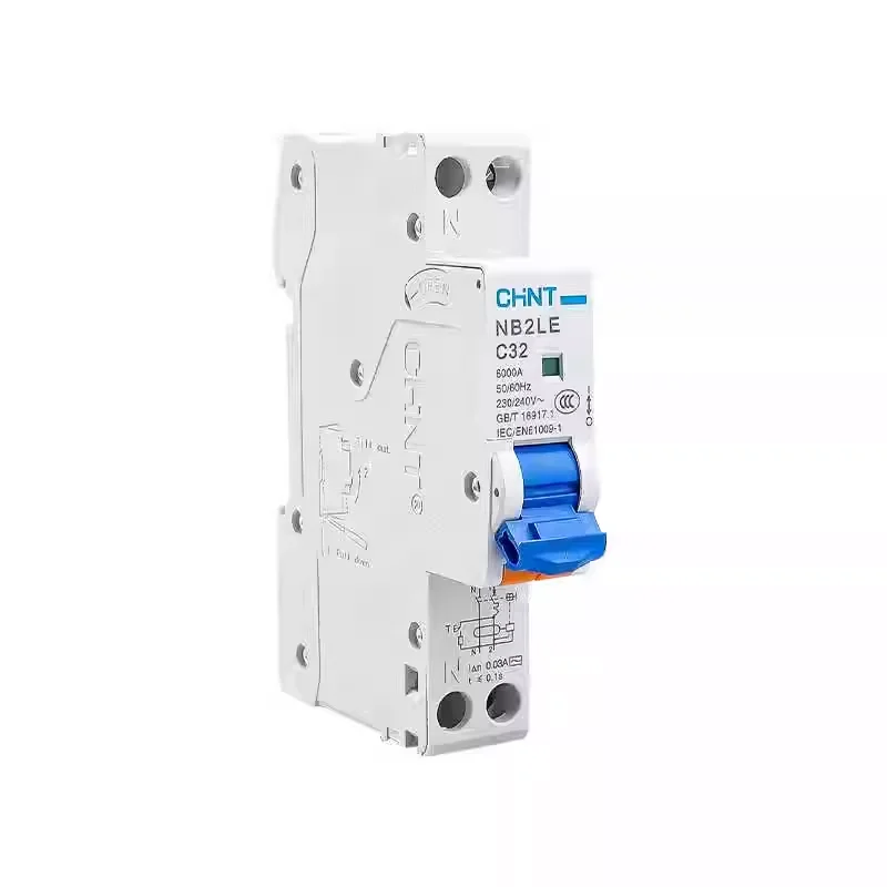 CHINT NB2LE 1P+N RCBO 30mA Residual Current Operated Circuit Breaker Leakage Protection Switch 230/240V 50/60Hz 6A-40A
CHINT NB2LE 1P+N RCBO 30mA Residual Current Operated Circuit Breaker Leakage Protection Switch 230/240V 50/60Hz 6A-40A