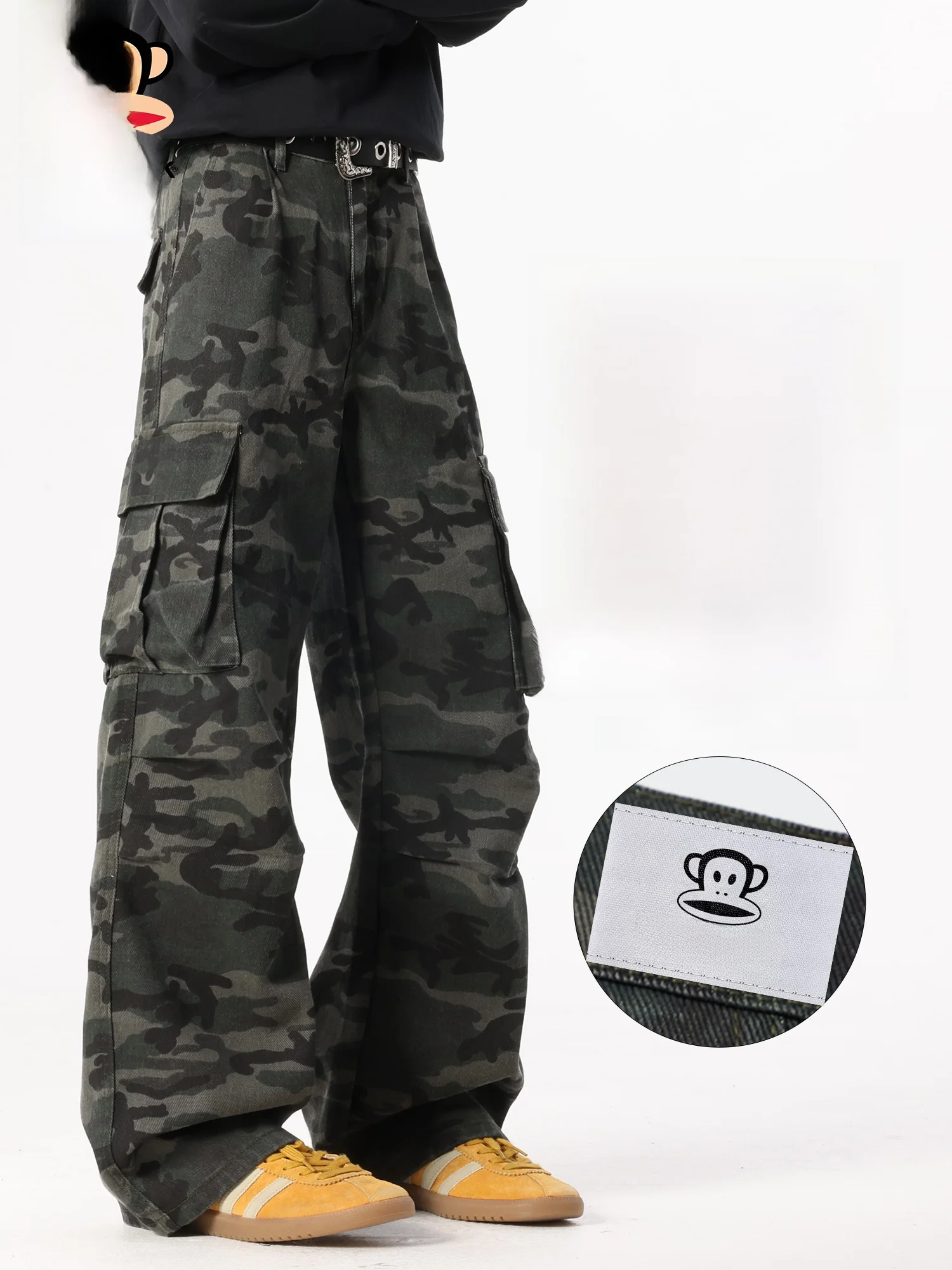 Мужские джинсовые брюки Paul Frank Slim Fit с камуфляжным принтом, расклешенные, средней посадки, из хлопка и полиэстера, повседневные, весна 2026
Мужские джинсовые брюки Paul Frank Slim Fit с камуфляжным принтом, расклешенные, средней посадки, из хлопка и полиэстера, повседневные, весна 2026
