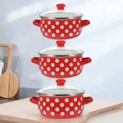 1Set Mini Soup Pot Enamel Cooking Pot Set Double Handle Stove Top Versatile Saucepan for Use Saucepan with Handle
1Set Mini Soup Pot Enamel Cooking Pot Set Double Handle Stove Top Versatile Saucepan for Use Saucepan with Handle