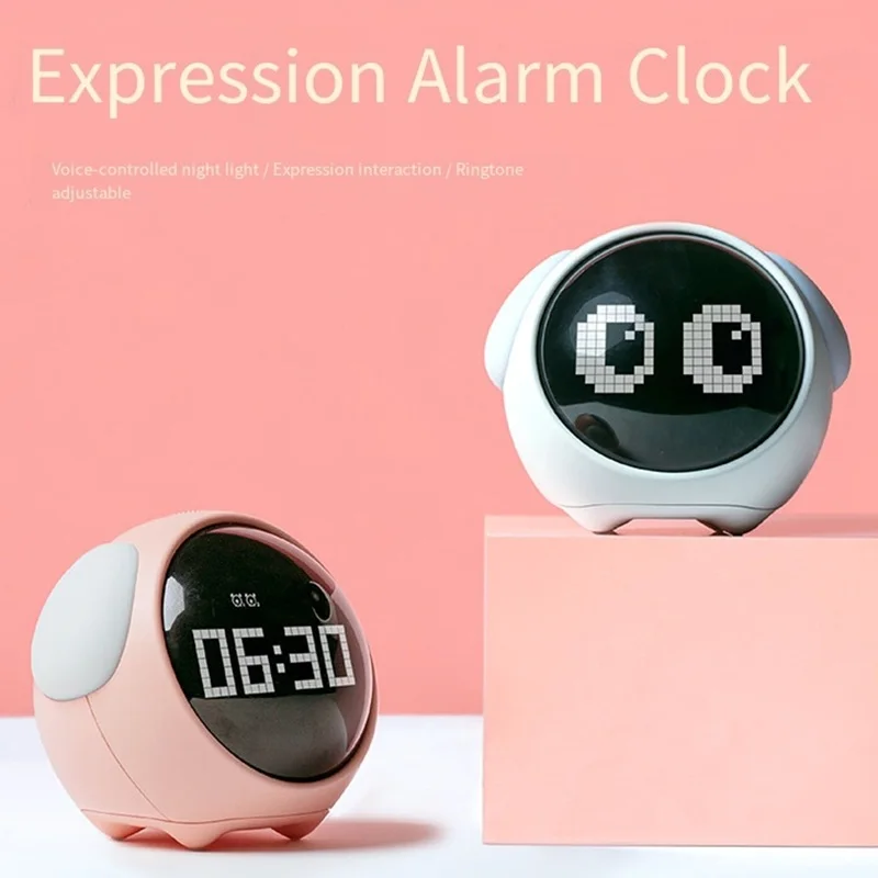 Children's Cute Emoticon Alarm Clock Digital Mood Table Clock with Voice Control LED Night Light & Multi-Functional Home Thermom
Children's Cute Emoticon Alarm Clock Digital Mood Table Clock with Voice Control LED Night Light & Multi-Functional Home Thermom