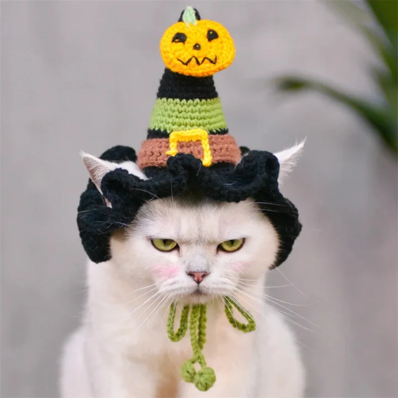 Halloween pumpkin decoration Pet cat hat Cute cartoon adjustable Winter warm hat Pet Knitted Headgear Cats Dogs Knitted Hats
Halloween pumpkin decoration Pet cat hat Cute cartoon adjustable Winter warm hat Pet Knitted Headgear Cats Dogs Knitted Hats