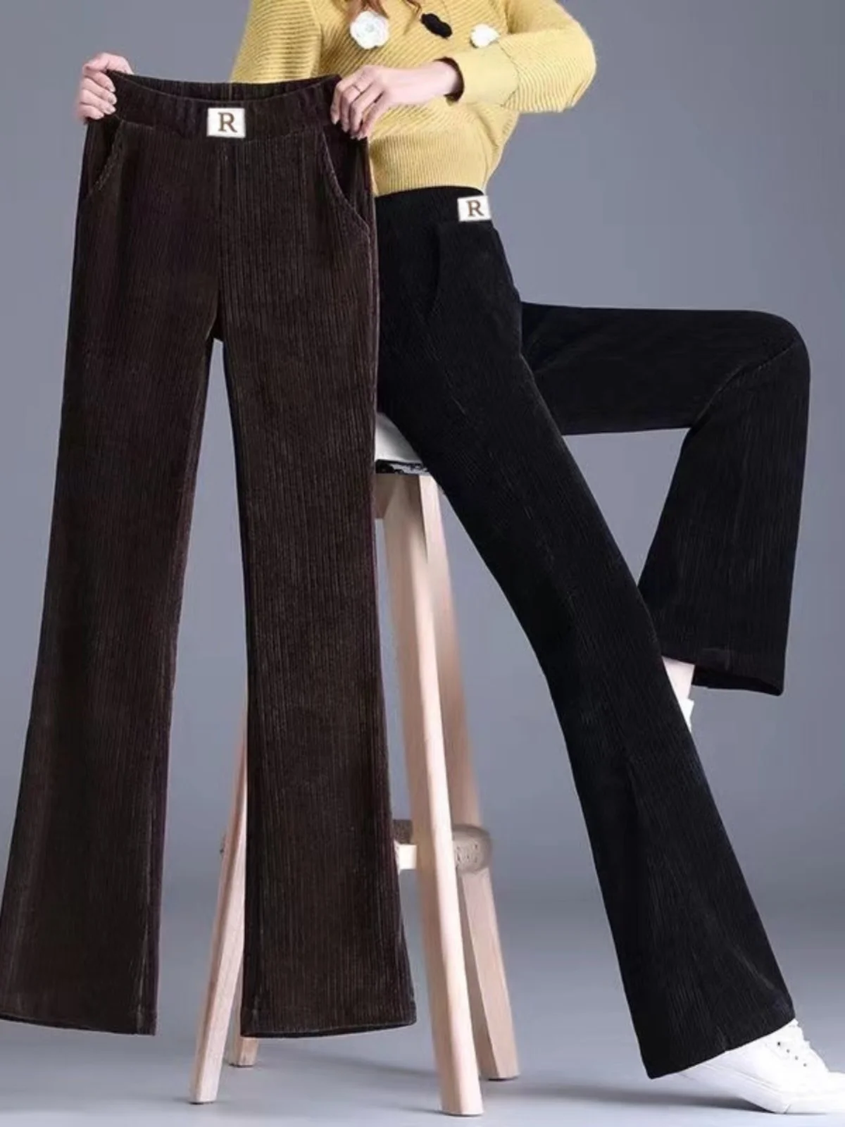 Women's Flared Pants High Waist Thickened Fleece Loose Straight Leg Casual Long Trousers Autumn Winter New Style Mom Pants
Women's Flared Pants High Waist Thickened Fleece Loose Straight Leg Casual Long Trousers Autumn Winter New Style Mom Pants