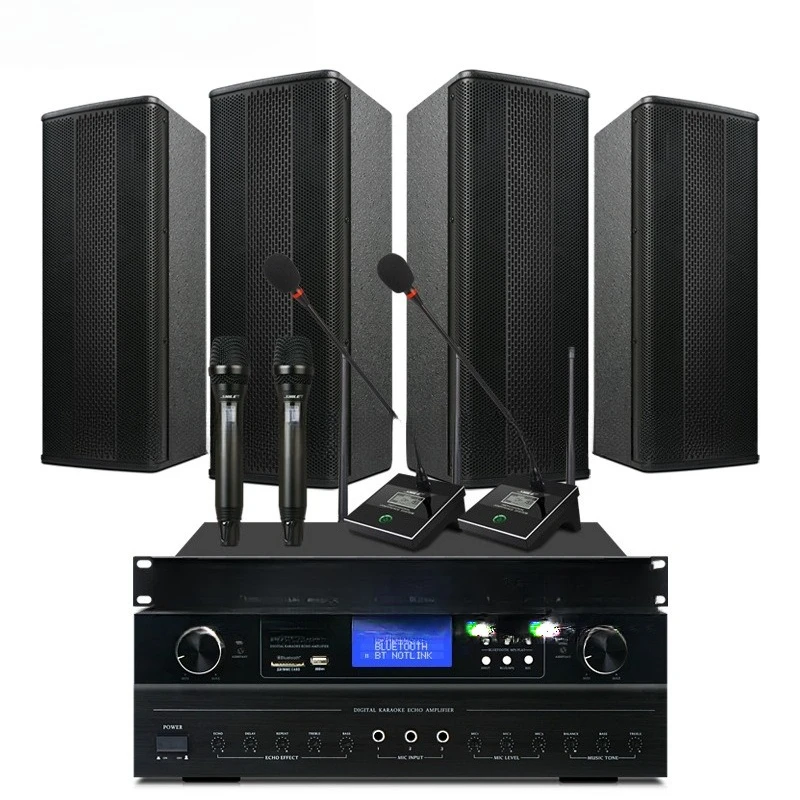 ok555c + BX404 + SH20 power amplifier speaker wireless microphone combination
ok555c + BX404 + SH20 power amplifier speaker wireless microphone combination