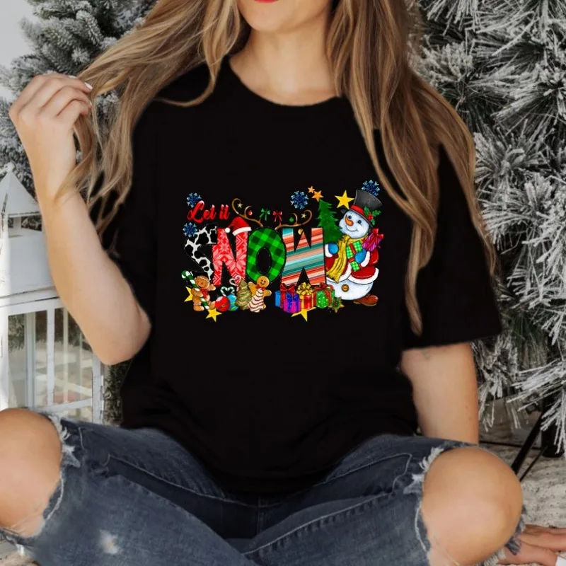 Let It Snow Christmas Shirt Cute Christmas Woman's Tshirt Winter Snowman Shirt Holiday Y2k Streetwear Winter Lover Cotton Tees
Let It Snow Christmas Shirt Cute Christmas Woman's Tshirt Winter Snowman Shirt Holiday Y2k Streetwear Winter Lover Cotton Tees