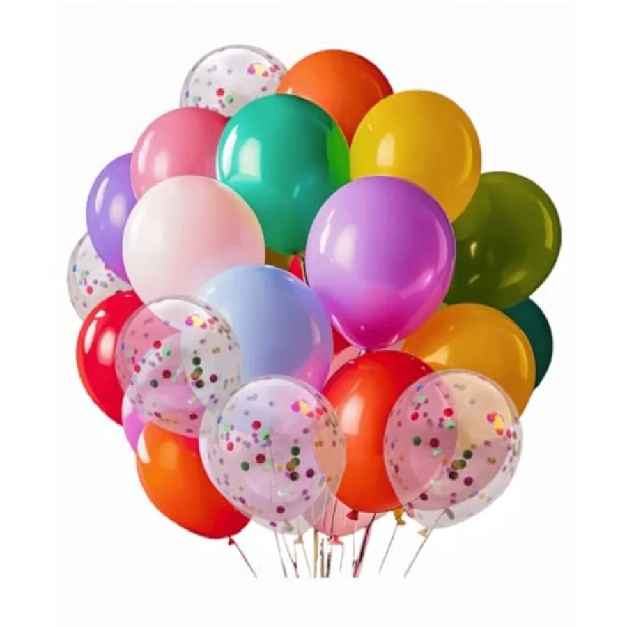 100 Pcs Assorted Colors Balloons and 10 Pcs Confetti Balloon - Use for Birthday, Weddg, Baby Shower, Birthday Party Balloons De
100 Pcs Assorted Colors Balloons and 10 Pcs Confetti Balloon - Use for Birthday, Weddg, Baby Shower, Birthday Party Balloons De