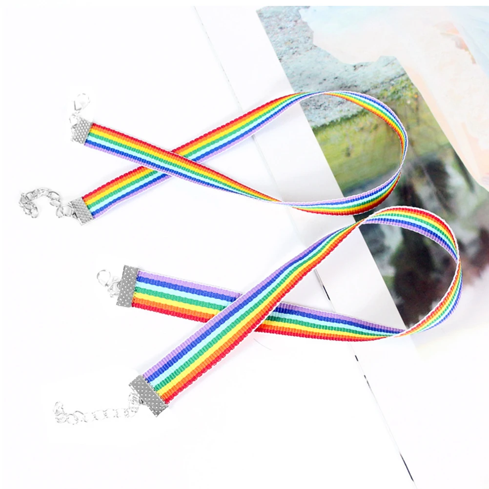 5 Pcs Rainbow Collar Necklace Clavicle Chain Necklaces Accessories Ribbon Women
5 Pcs Rainbow Collar Necklace Clavicle Chain Necklaces Accessories Ribbon Women