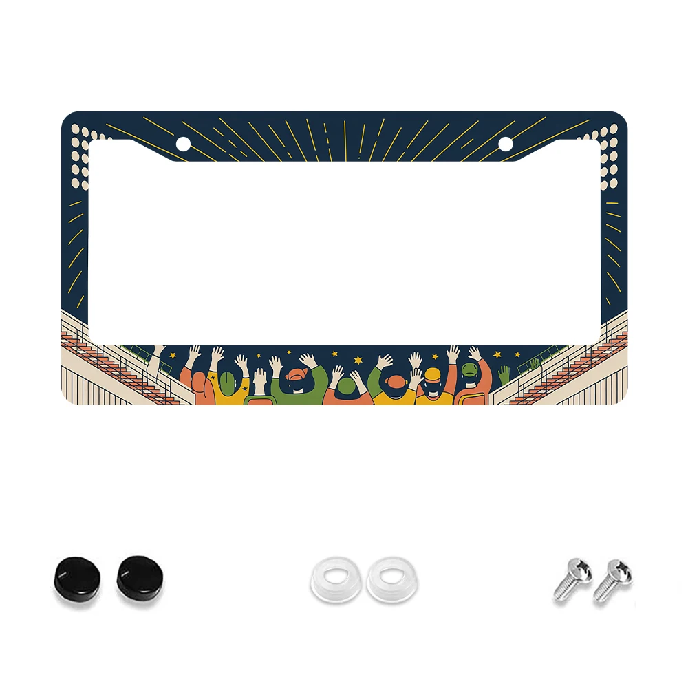 1 шт. синий и желтый мультяшный рисунок толпы, рама номерного знака с 2 отверстиями, алюминиевый материал, набор интимных винтов 6x12 для украшения автомобиля
1 шт. синий и желтый мультяшный рисунок толпы, рама номерного знака с 2 отверстиями, алюминиевый материал, набор интимных винтов 6x12 для украшения автомобиля