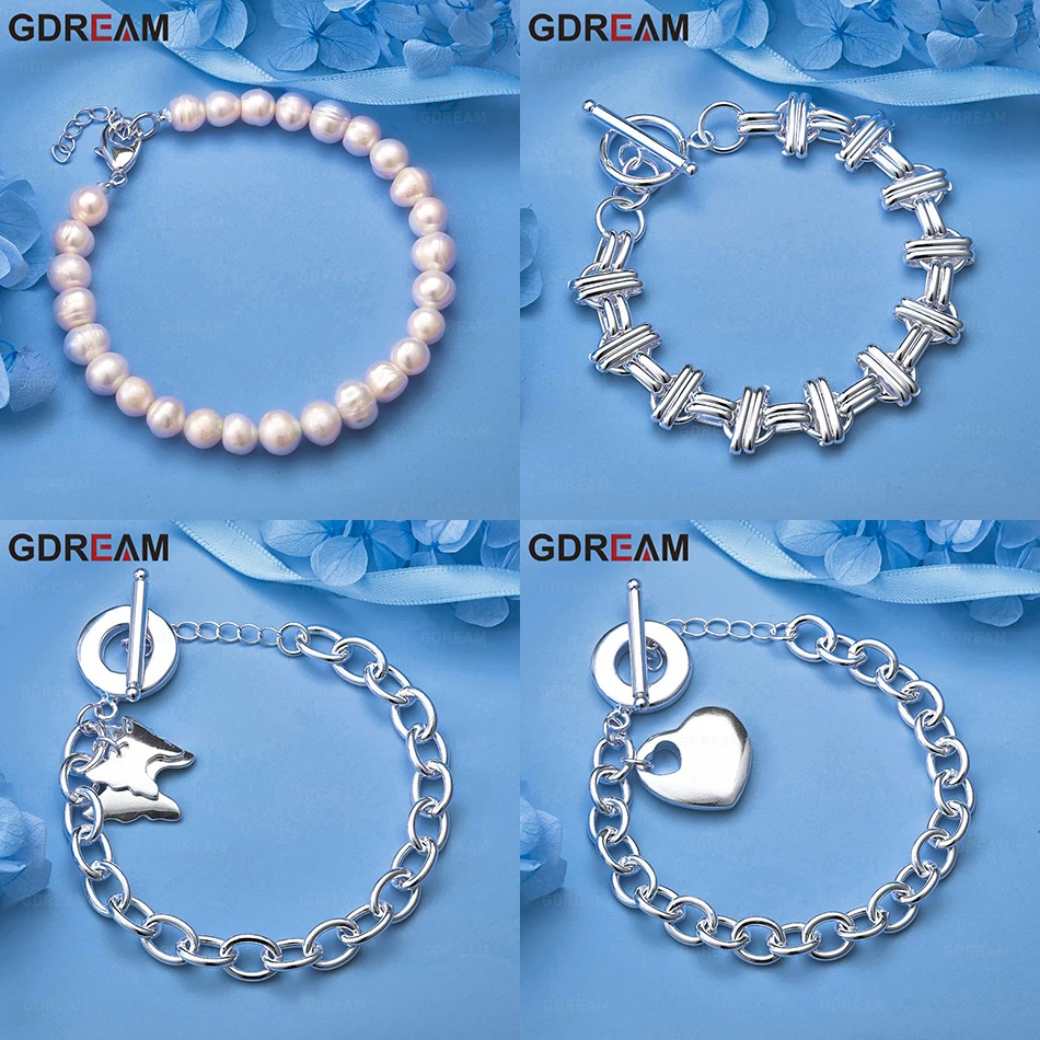 GDREAM 925 Sterling Silver Cross Smooth Design Charm Bracelet Charming Versatile Women Engagement Jewelry
GDREAM 925 Sterling Silver Cross Smooth Design Charm Bracelet Charming Versatile Women Engagement Jewelry