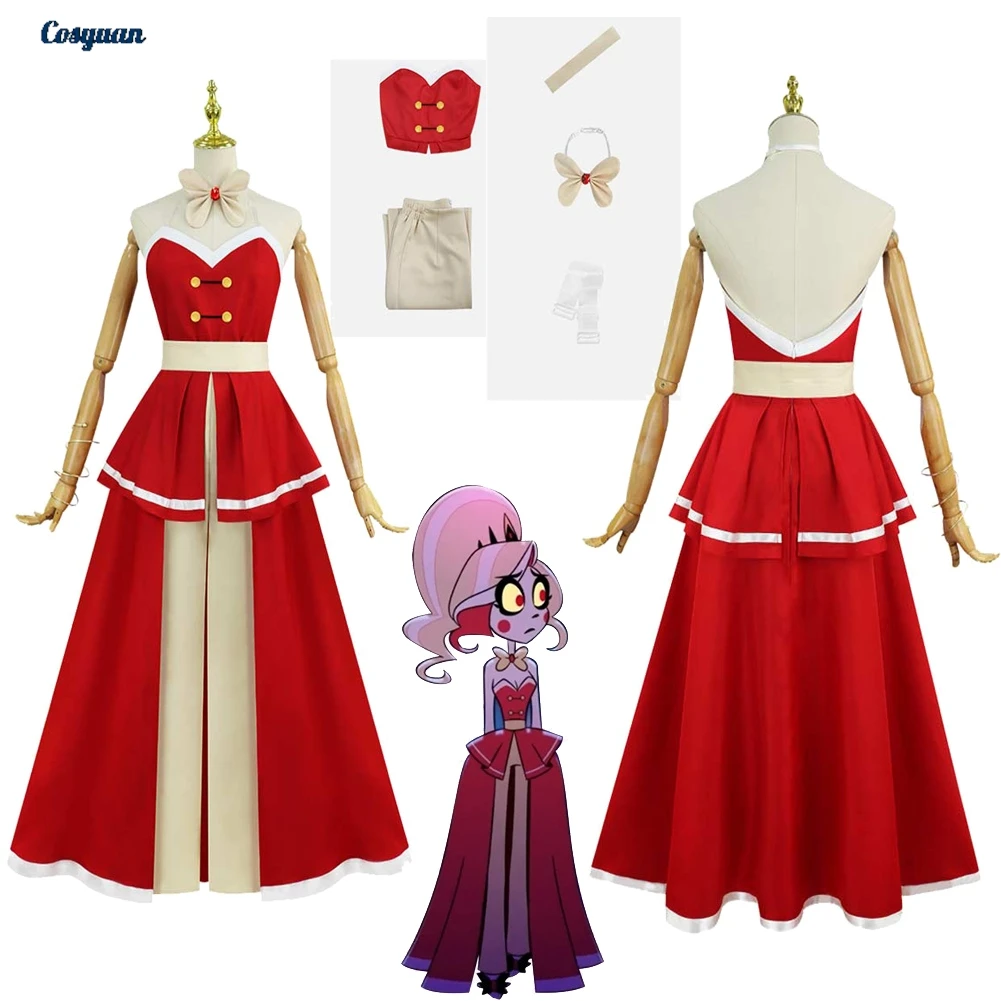 TV Hell Inn Cosplay Charlie Top Pants Dresses For Women Adult Party Disguise Roleplay Halloween Costume Carnival Outfits Suits
TV Hell Inn Cosplay Charlie Top Pants Dresses For Women Adult Party Disguise Roleplay Halloween Costume Carnival Outfits Suits
