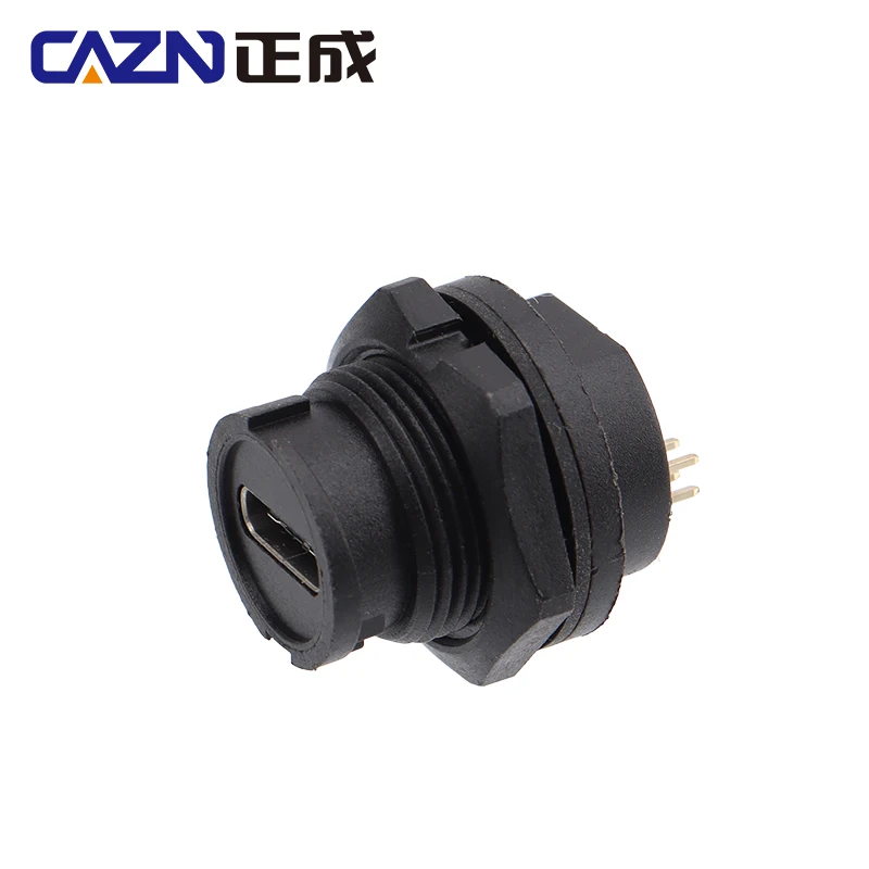 CAZN Waterproof IP67 IP68 Type C Female Rear Mount PCB Receptacle Bayonet-type Type-C 3.0 5GB
CAZN Waterproof IP67 IP68 Type C Female Rear Mount PCB Receptacle Bayonet-type Type-C 3.0 5GB
