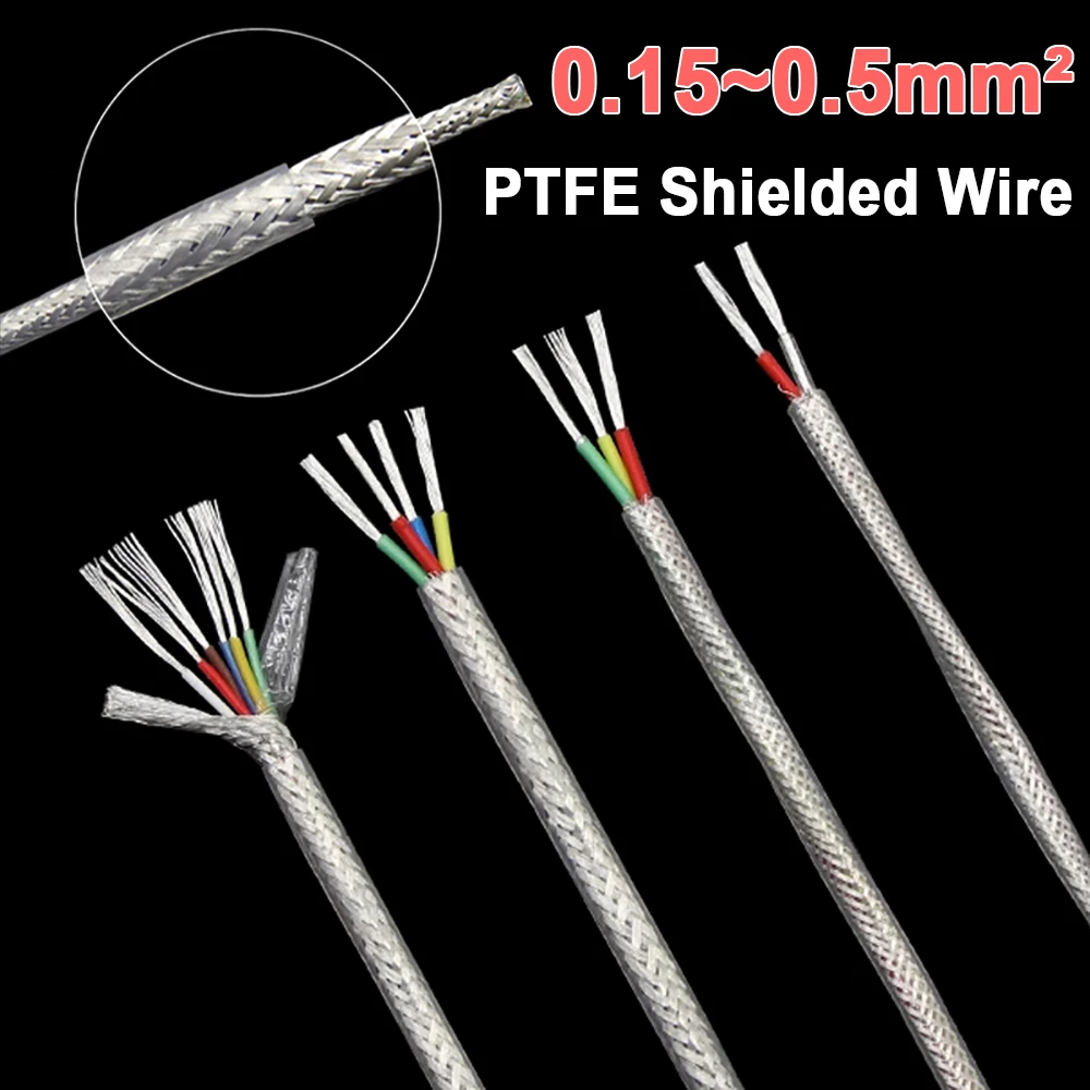 1M White PTFE Shielded Wire 0.15~0.5mm² High Purity Silver Plated OFC Anti Interference Shield Wire Line Cable 2 3 4 6 Cores
1M White PTFE Shielded Wire 0.15~0.5mm² High Purity Silver Plated OFC Anti Interference Shield Wire Line Cable 2 3 4 6 Cores