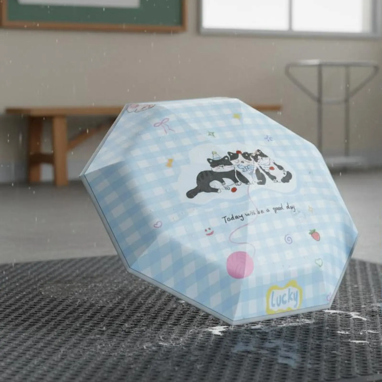 Children's Automatic Umbrella Hangable Loop Handle Safety Travel Umbrella Hare Print Sunshade Umbrella for Students
Children's Automatic Umbrella Hangable Loop Handle Safety Travel Umbrella Hare Print Sunshade Umbrella for Students