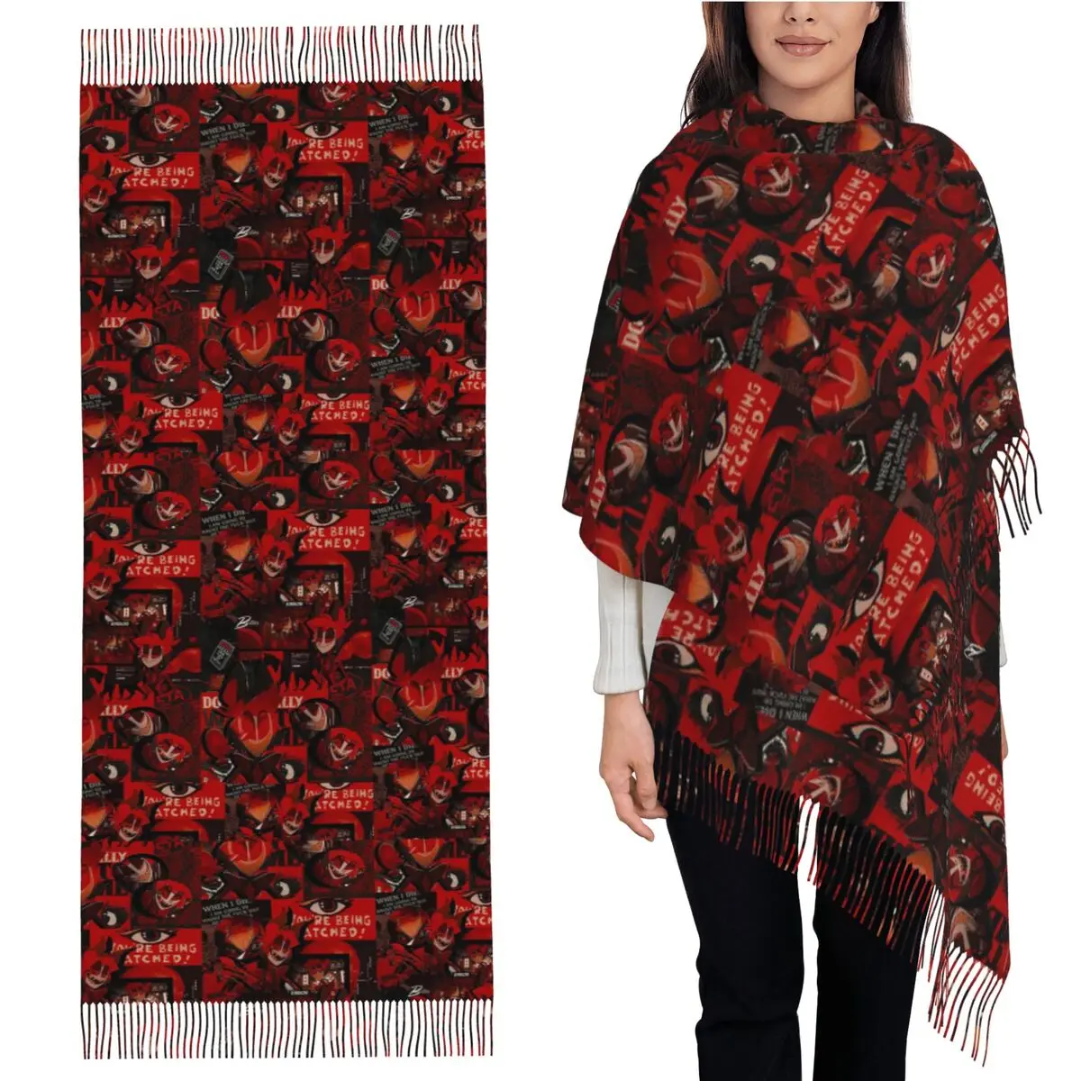 Alastor Error Scarf Tassel Scarves for Women Soft Warm Shawls and Wraps Large Fall Winter Shawl Wrap
Alastor Error Scarf Tassel Scarves for Women Soft Warm Shawls and Wraps Large Fall Winter Shawl Wrap