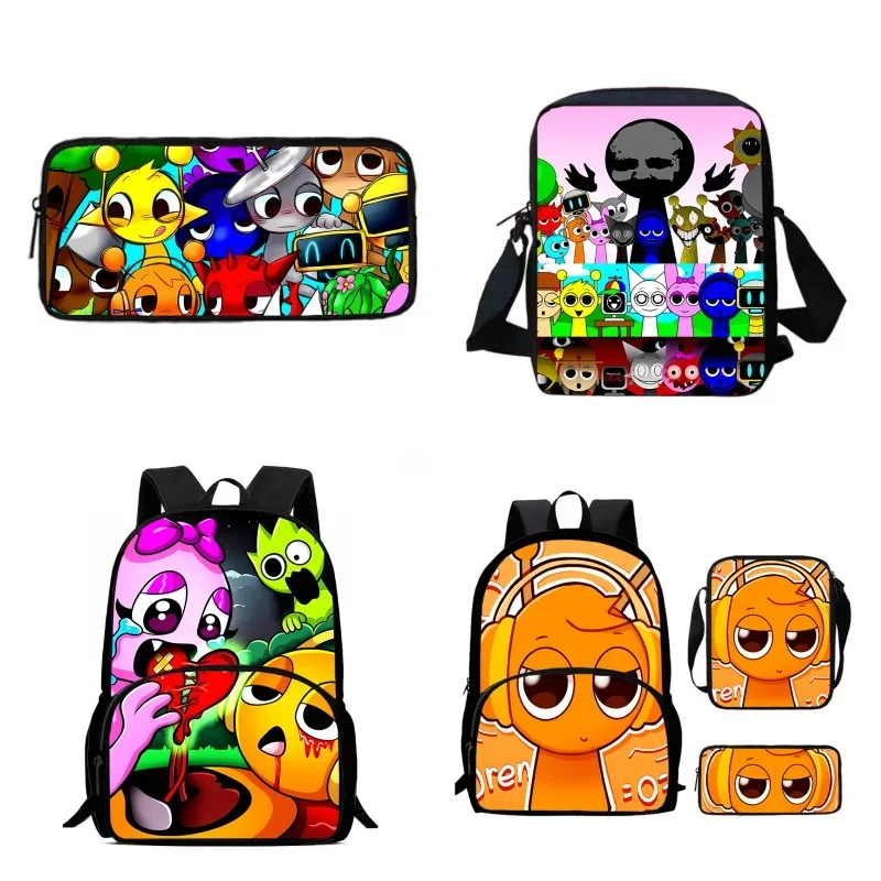 Детский школьный рюкзак с передним карманом, сумки на плечо, сумки-карандаши для детей от 5 до 5 лет, школьные сумки Sprunki с героями мультфильмов для мальчиков и девочек
Детский школьный рюкзак с передним карманом, сумки на плечо, сумки-карандаши для детей от 5 до 5 лет, школьные сумки Sprunki с героями мультфильмов для мальчиков и девочек