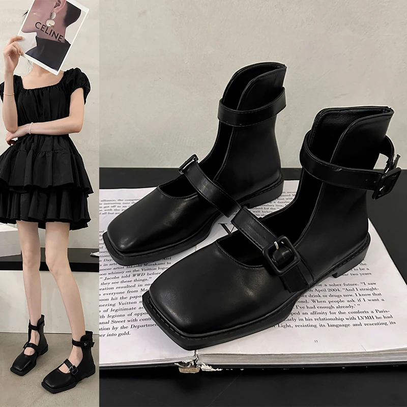 High Top Thick Bottom Belt Needle Buckle Hollow Fashion All Comfortable Non-slip Breathable Wear-resistant Women's Single Shoes
High Top Thick Bottom Belt Needle Buckle Hollow Fashion All Comfortable Non-slip Breathable Wear-resistant Women's Single Shoes
