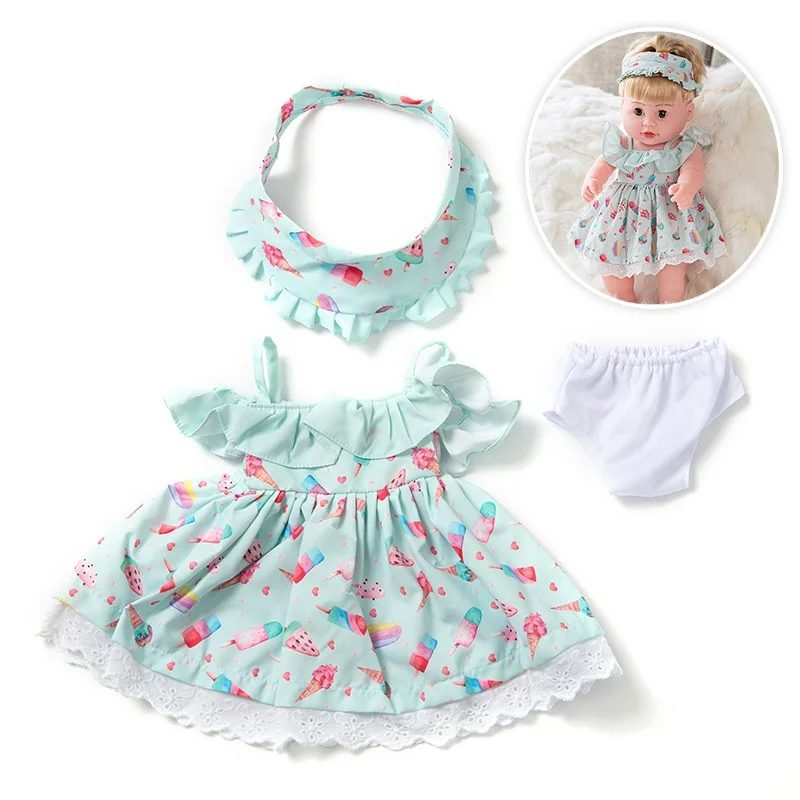18-inch new model best-selling realistic baby doll clothing set suitable for 45cm American girl clothing accessories
18-inch new model best-selling realistic baby doll clothing set suitable for 45cm American girl clothing accessories