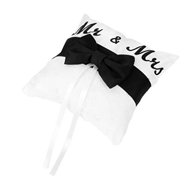 Black White Satin Ring Pillows 15cmx15cm Wedding Ceremony Decoration Matte Fabric Bow Mr Mrs DIY Party Accessories
Black White Satin Ring Pillows 15cmx15cm Wedding Ceremony Decoration Matte Fabric Bow Mr Mrs DIY Party Accessories