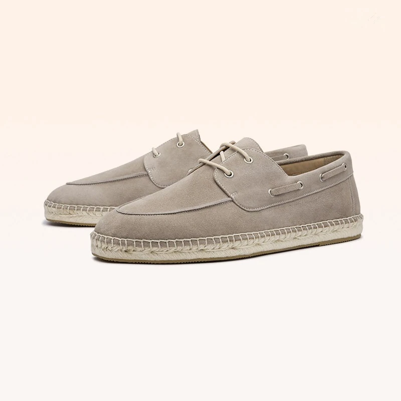 Sheepskin Suede Fisherman Shoes Men's Slip on Breathable Soft Soled Casual Loafers Male Genuine Leather Driving Leather Shoes
Sheepskin Suede Fisherman Shoes Men's Slip on Breathable Soft Soled Casual Loafers Male Genuine Leather Driving Leather Shoes