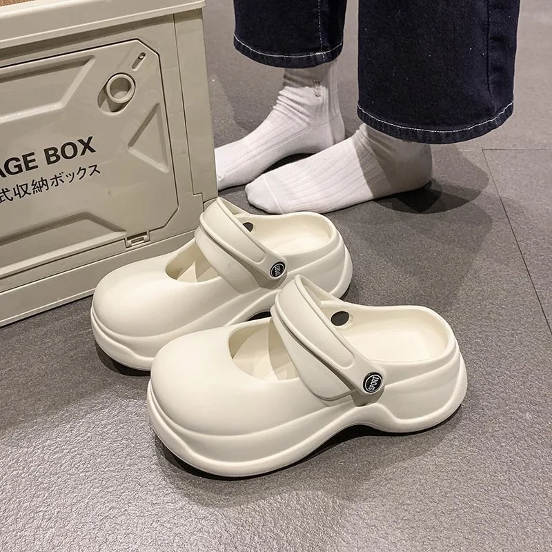 Summer New Women Shoes Fashion Baotou Mueller Slippers for Woman Comfort Non Slip Platform Sandal Designer Shoes Sandalias Mujer
Summer New Women Shoes Fashion Baotou Mueller Slippers for Woman Comfort Non Slip Platform Sandal Designer Shoes Sandalias Mujer