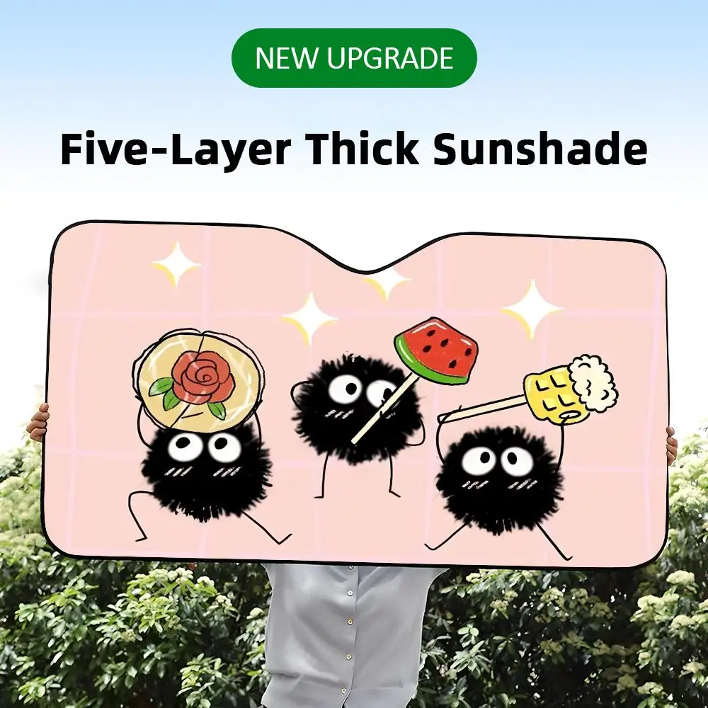 Cute Coal Elf Sun Visor Five-Layer Aluminum Foil Windshield Sunshades UV Protector & Heat Shield Car Front Window
Cute Coal Elf Sun Visor Five-Layer Aluminum Foil Windshield Sunshades UV Protector & Heat Shield Car Front Window