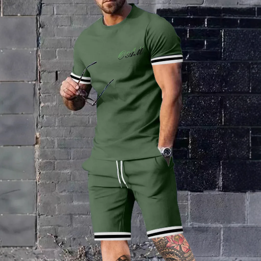 2026 Summer Men Sports Running T-Shirts Sets with Stripe Printed Casual Quick Drying Basketball Training Two Piece Shorts Sets
2026 Summer Men Sports Running T-Shirts Sets with Stripe Printed Casual Quick Drying Basketball Training Two Piece Shorts Sets