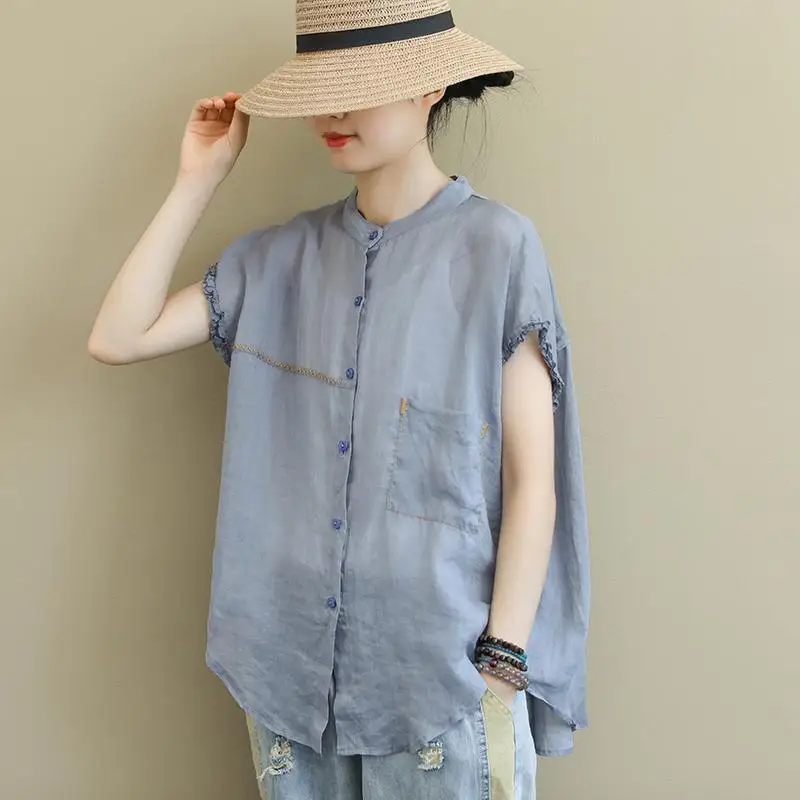 Faionable Cotton Linen ort Sve irt Women's Large Size Summer irt Sli Trendy Commute Sle Asymmetric Design
Faionable Cotton Linen ort Sve irt Women's Large Size Summer irt Sli Trendy Commute Sle Asymmetric Design