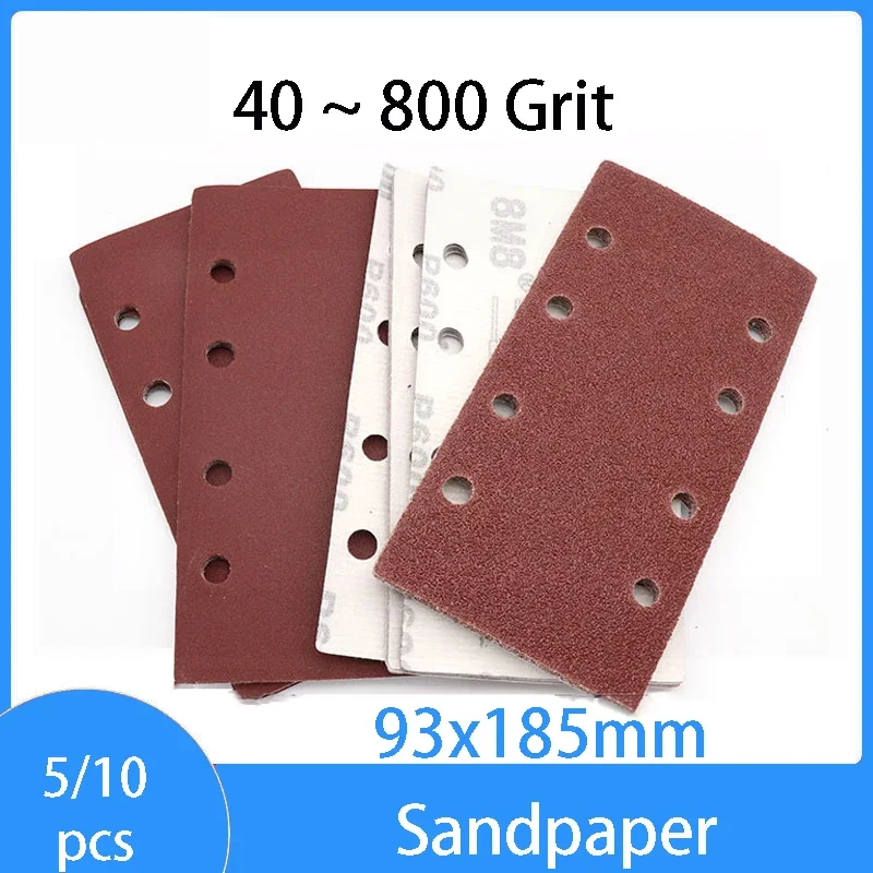 93x185mm Square Sandpaper 8-hole Grit Flocking Sand Paper Special Shaped Disc Abrasive Stone Glass Grinder For Wood Polish Tools
93x185mm Square Sandpaper 8-hole Grit Flocking Sand Paper Special Shaped Disc Abrasive Stone Glass Grinder For Wood Polish Tools