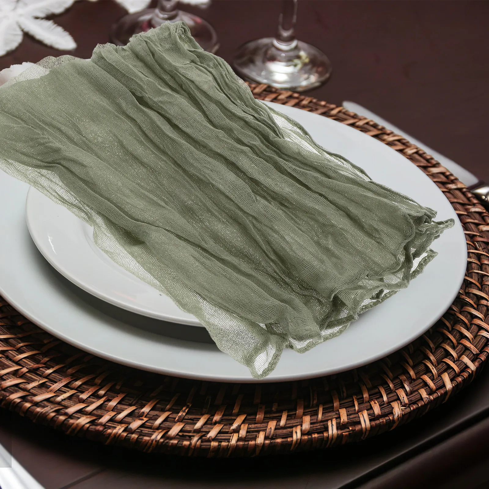 6 Pcs Bohemian Style Wrinkled Napkins Gray Wedding Party Decorations Reusable Table Cloth Dinner Napkins Home Textile
6 Pcs Bohemian Style Wrinkled Napkins Gray Wedding Party Decorations Reusable Table Cloth Dinner Napkins Home Textile