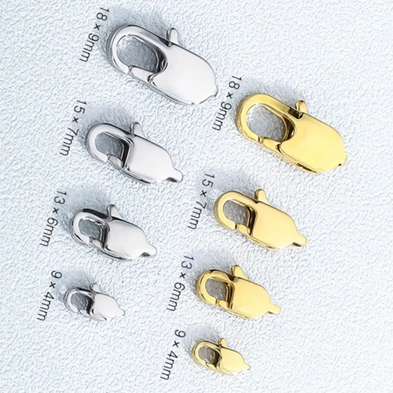 2pcs IP Gold Plated Clasps for DIY Jewelry Making - Stainless Steel Components for Bracelets And Necklaces
2pcs IP Gold Plated Clasps for DIY Jewelry Making - Stainless Steel Components for Bracelets And Necklaces