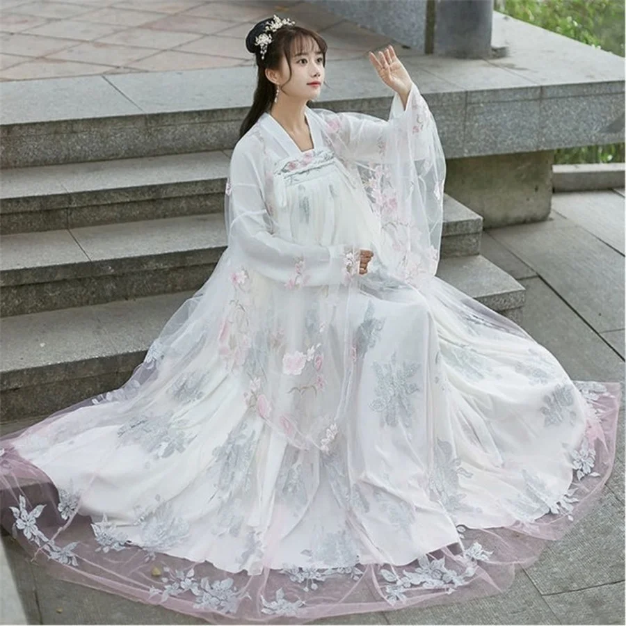 Chinese Traditional Hanfu Costume Woman Ancient Han Dynasty Dress Oriental Princess Dress Lady Elegance Tang Dynasty Dance Wear
Chinese Traditional Hanfu Costume Woman Ancient Han Dynasty Dress Oriental Princess Dress Lady Elegance Tang Dynasty Dance Wear
