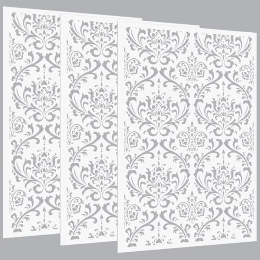 3 Pcs Forest Wall Stencils for Painting 36" x 23" Large Wall Stencil Reusable Fern Boho Wallpaper for Kitchen, Room, Furniture
3 Pcs Forest Wall Stencils for Painting 36" x 23" Large Wall Stencil Reusable Fern Boho Wallpaper for Kitchen, Room, Furniture