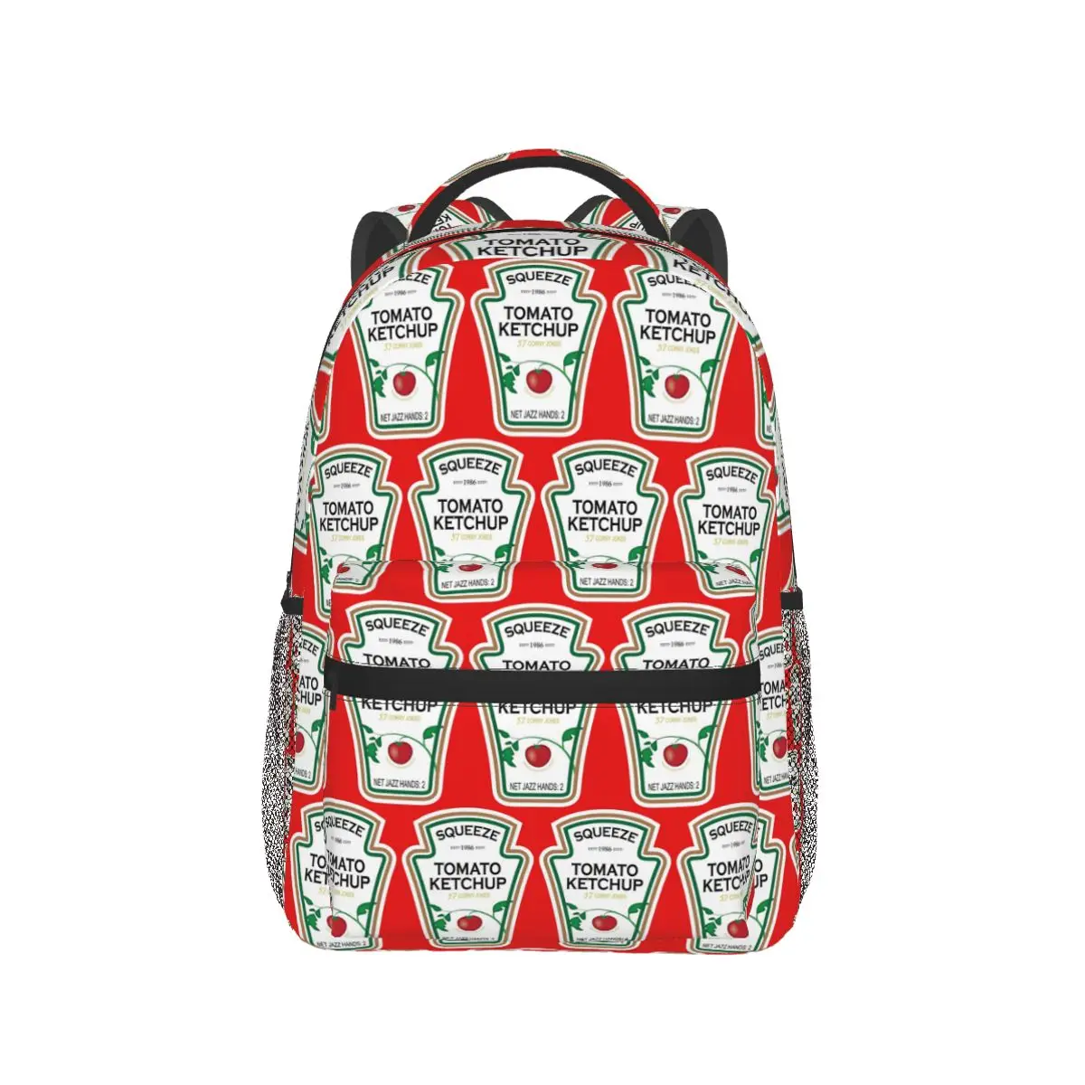 Funny Ketchup Label Backpack Hot Sale Daypack Large Capacity Children BookBag School Bag Shoulder Bags for Men Women
Funny Ketchup Label Backpack Hot Sale Daypack Large Capacity Children BookBag School Bag Shoulder Bags for Men Women