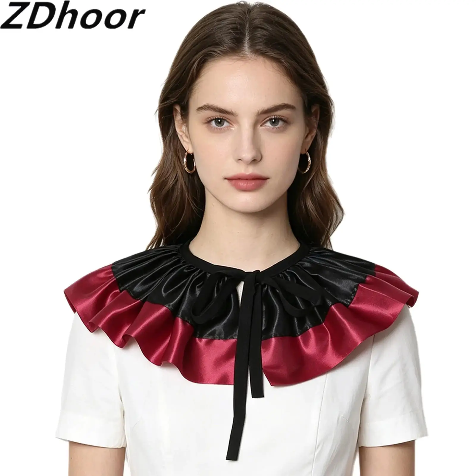 Women Clown Neck Scarf Decoration with Adjustable Strap Ruffled Faux Collar for Halloween Party Carnival Cosplay
Women Clown Neck Scarf Decoration with Adjustable Strap Ruffled Faux Collar for Halloween Party Carnival Cosplay