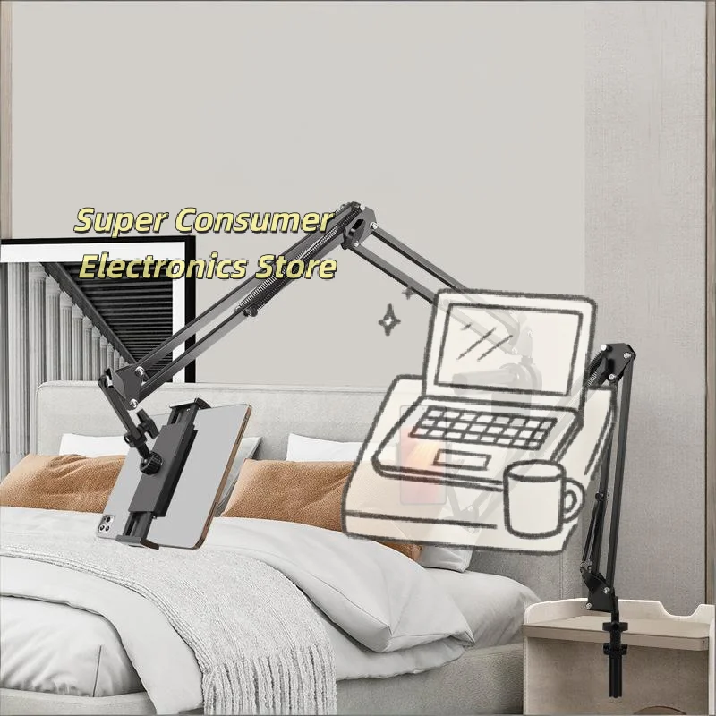 Bedside Adjustable Tablet Stand with Long Rotatable Metal Arm Desk Mount for 4 to 13 Inch Tablets for Reading Video Conference
Bedside Adjustable Tablet Stand with Long Rotatable Metal Arm Desk Mount for 4 to 13 Inch Tablets for Reading Video Conference