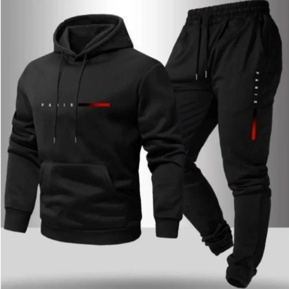 2026 Костюм для отдыха с капюшоном, мужские спортивные штаны из двух частей с длинными рукавами, уличный костюм с принтом
2026 Костюм для отдыха с капюшоном, мужские спортивные штаны из двух частей с длинными рукавами, уличный костюм с принтом