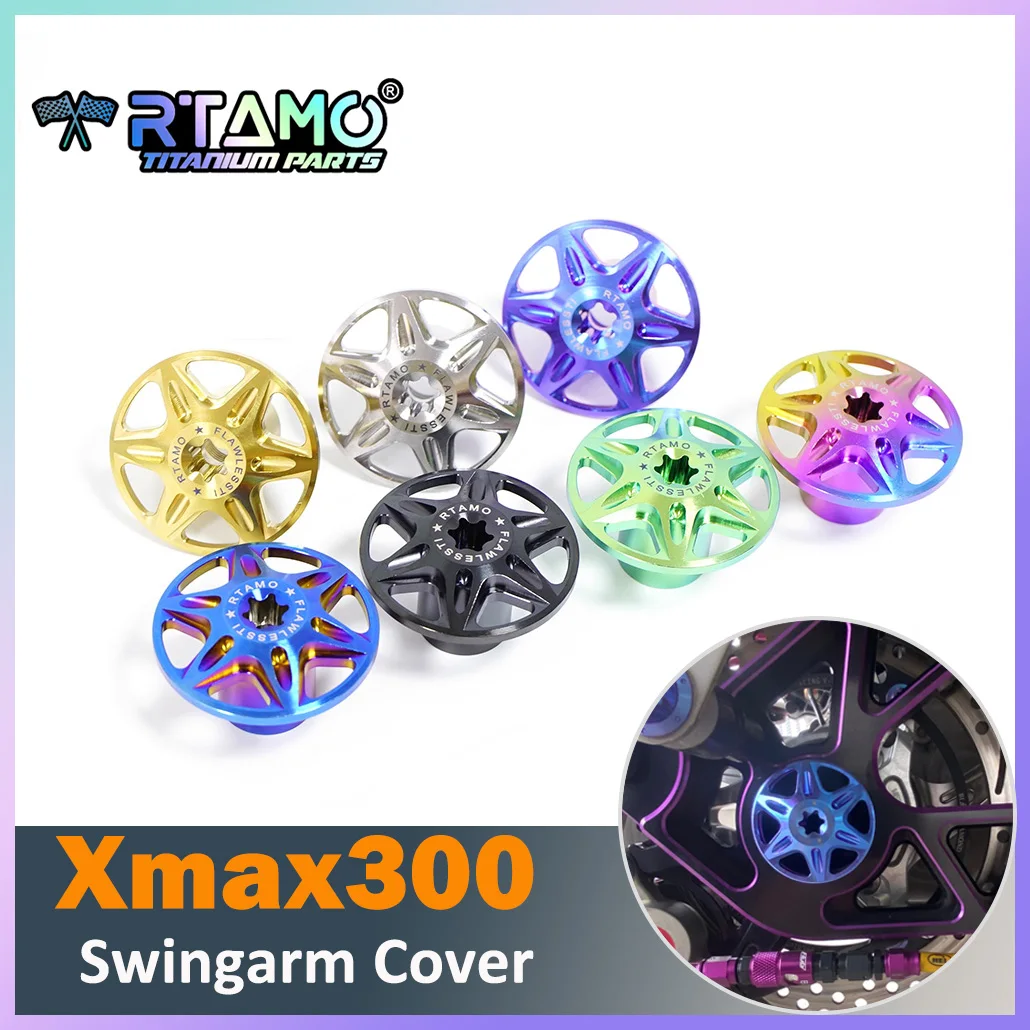 RTAMO Titanium Nut Swingarm Cover Rear Axle Nut Cap for Yamaha Xmax300
RTAMO Titanium Nut Swingarm Cover Rear Axle Nut Cap for Yamaha Xmax300
