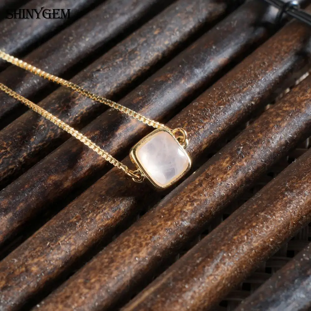 ShinyGem Rose Quartz Bracelet Snake Chain Gemstone Adjustable Women Healing Crystal Luxury Jewelry CZ Pendant Fine Bracelet
ShinyGem Rose Quartz Bracelet Snake Chain Gemstone Adjustable Women Healing Crystal Luxury Jewelry CZ Pendant Fine Bracelet