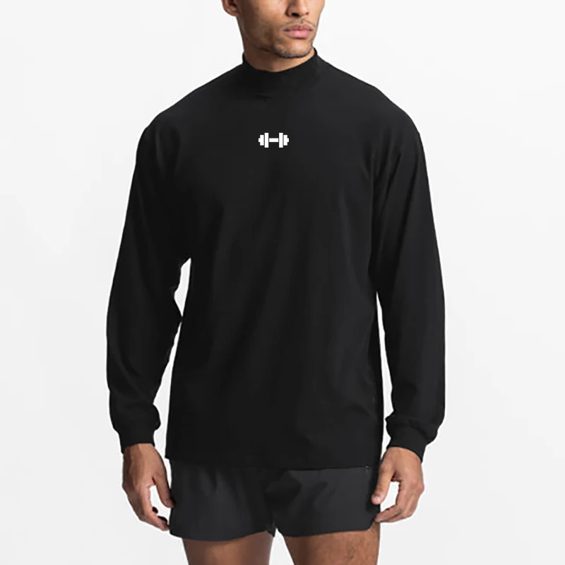 Oversized Loose Autumn Breathable Cotton Turtleneck Long Sleeve T-Shirts Gym Fitness Bodybuilding Mens Casual Hip Hop Shirts
Oversized Loose Autumn Breathable Cotton Turtleneck Long Sleeve T-Shirts Gym Fitness Bodybuilding Mens Casual Hip Hop Shirts