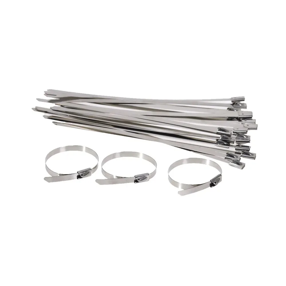 100Pcs Stainless Steel Cable Ties Metal Zip Ties Strap for Exhaust Wrap Multi-Purpose Heavy Duty Self-locking Fastening Ring
100Pcs Stainless Steel Cable Ties Metal Zip Ties Strap for Exhaust Wrap Multi-Purpose Heavy Duty Self-locking Fastening Ring