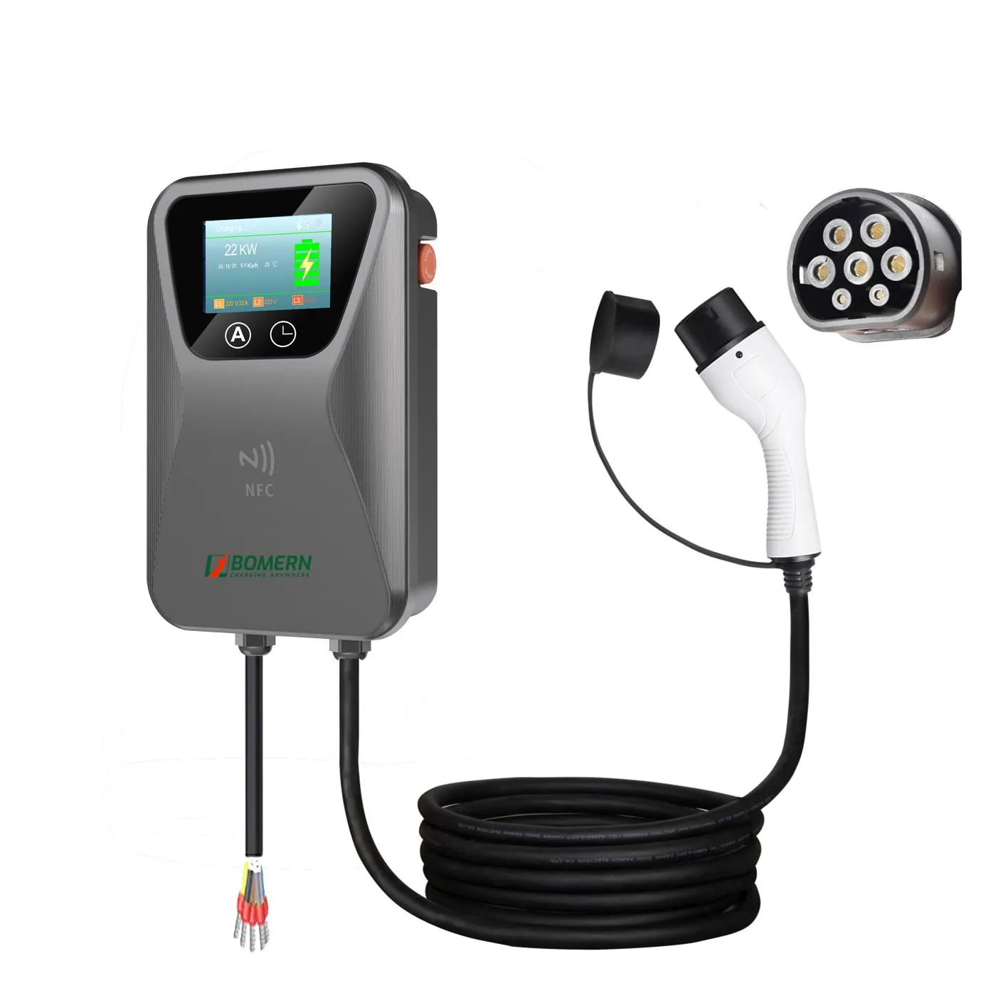 7kW 11kW 22kw Homeuse AC Wallbox EV Charger Type2 APP Control Without Screen Ev Charger
7kW 11kW 22kw Homeuse AC Wallbox EV Charger Type2 APP Control Without Screen Ev Charger