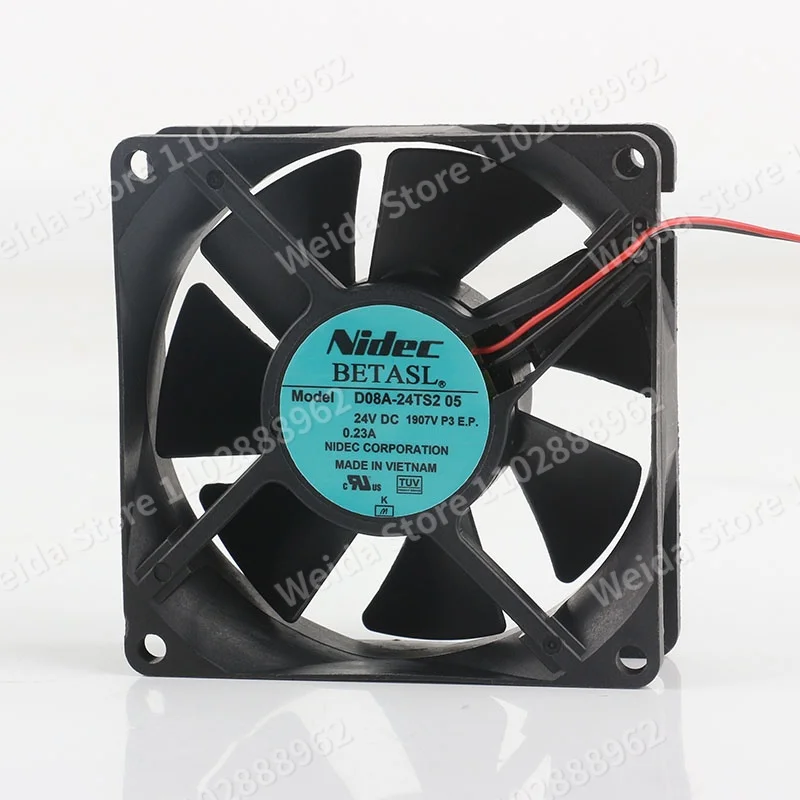 Original Nidec 5V 12V 48V DC 24V 0.23A AC EC 8025 80X80X25MM 8CM Double ball bearing Inverter Two-wire D08A-24TS2 05 Cooling fan
Original Nidec 5V 12V 48V DC 24V 0.23A AC EC 8025 80X80X25MM 8CM Double ball bearing Inverter Two-wire D08A-24TS2 05 Cooling fan