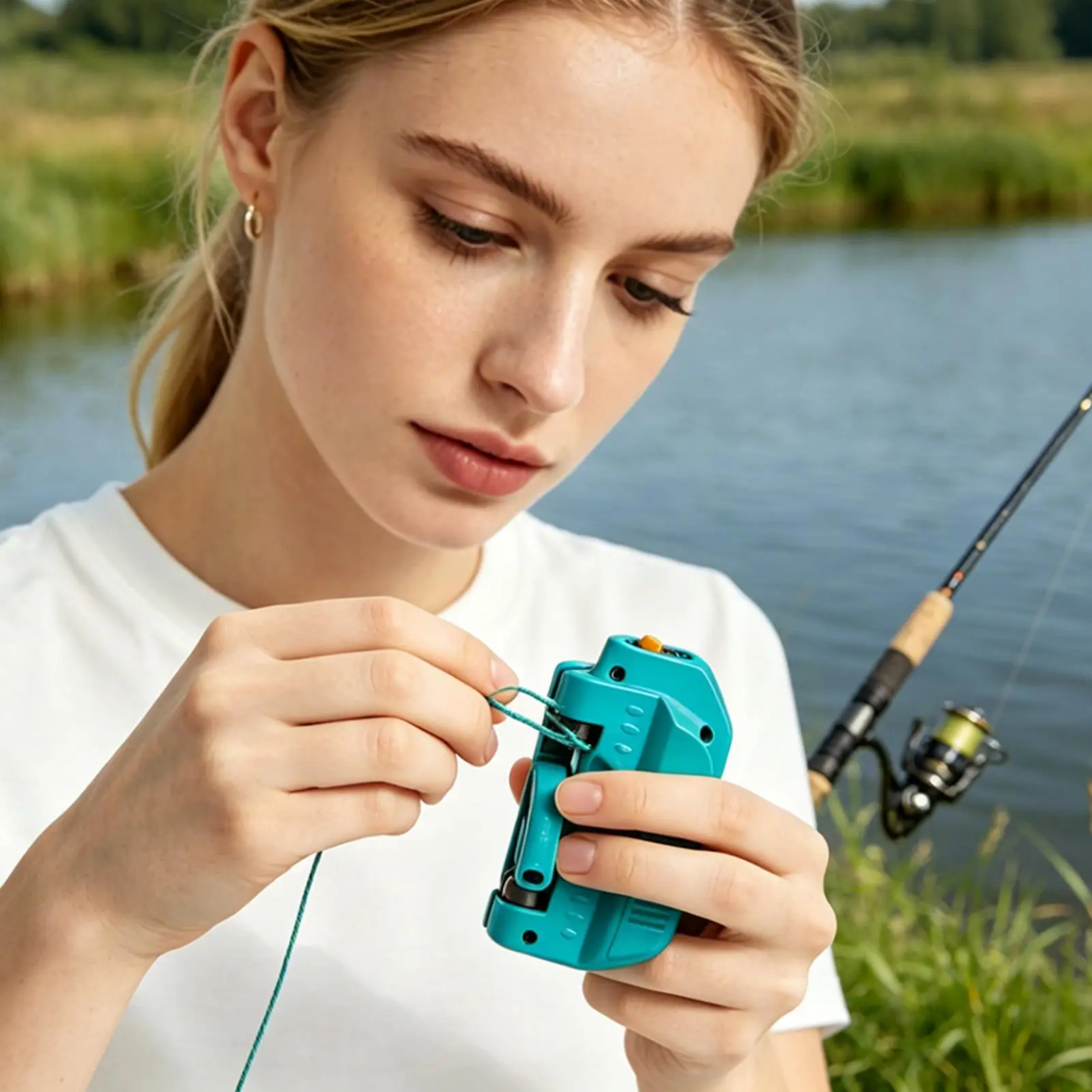 Fishing Line Knot Tying Machine Rechargeable Slip-Resistant Auto Knot Tyer For Bass Fishing For Offshore Lake Kayak Canoe
Fishing Line Knot Tying Machine Rechargeable Slip-Resistant Auto Knot Tyer For Bass Fishing For Offshore Lake Kayak Canoe