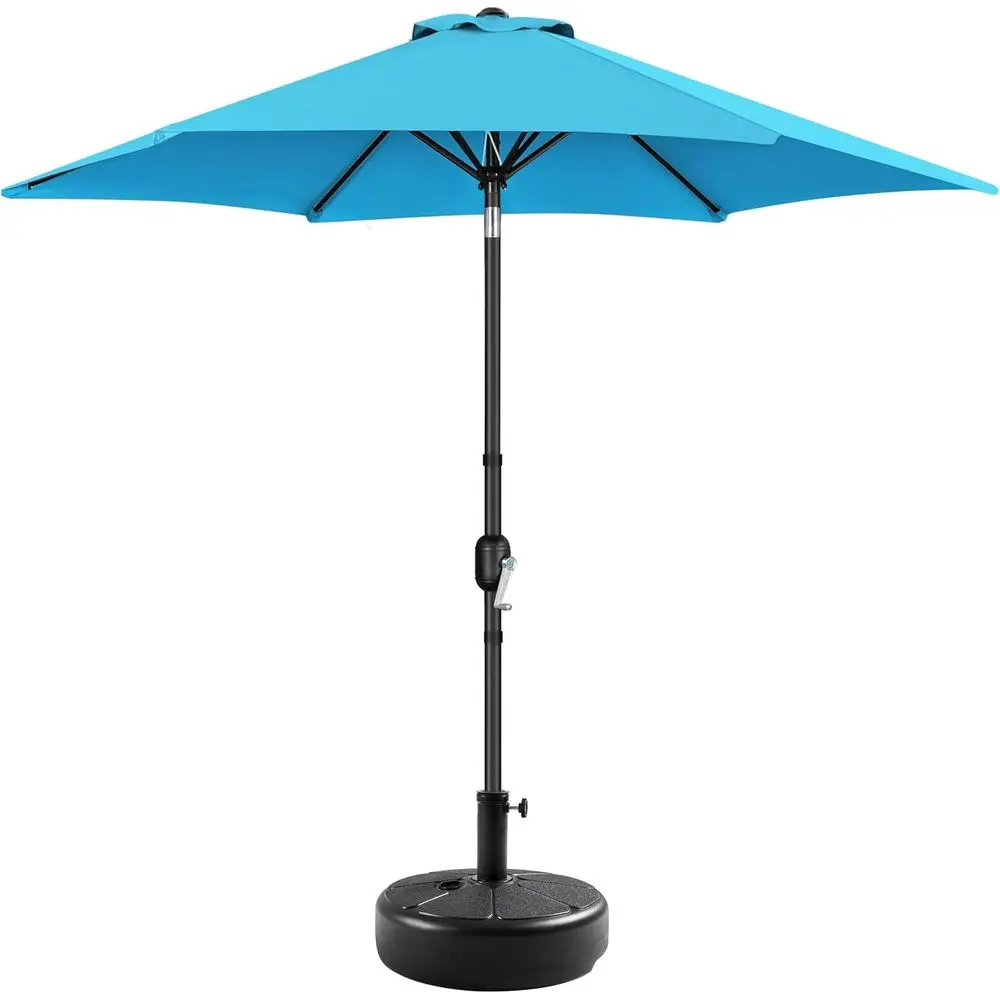 9' Patio Umbrella with 80lb Umbrella Base Stand-Round Water & Sand illed, Market Sunshade w/Push Button , Crank and Sturdy Ribs,
9' Patio Umbrella with 80lb Umbrella Base Stand-Round Water & Sand illed, Market Sunshade w/Push Button , Crank and Sturdy Ribs,