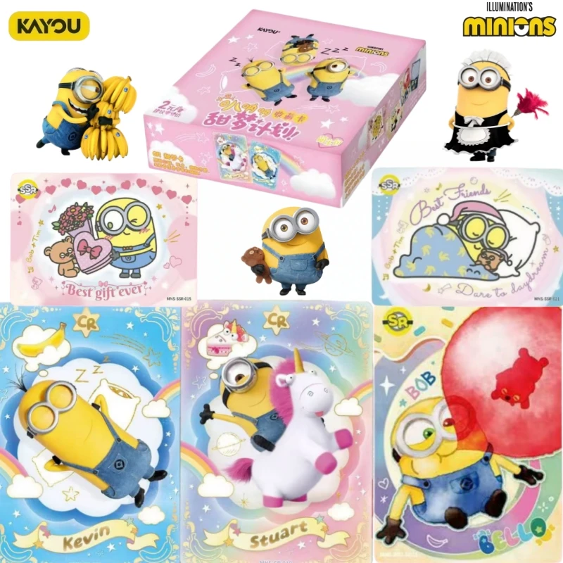 KAYOU Official Genuine Minions Sweet Dream Plan Series Cards Anime Peripherals Collection Toy Cards Exquisite Festival Gifts
KAYOU Official Genuine Minions Sweet Dream Plan Series Cards Anime Peripherals Collection Toy Cards Exquisite Festival Gifts